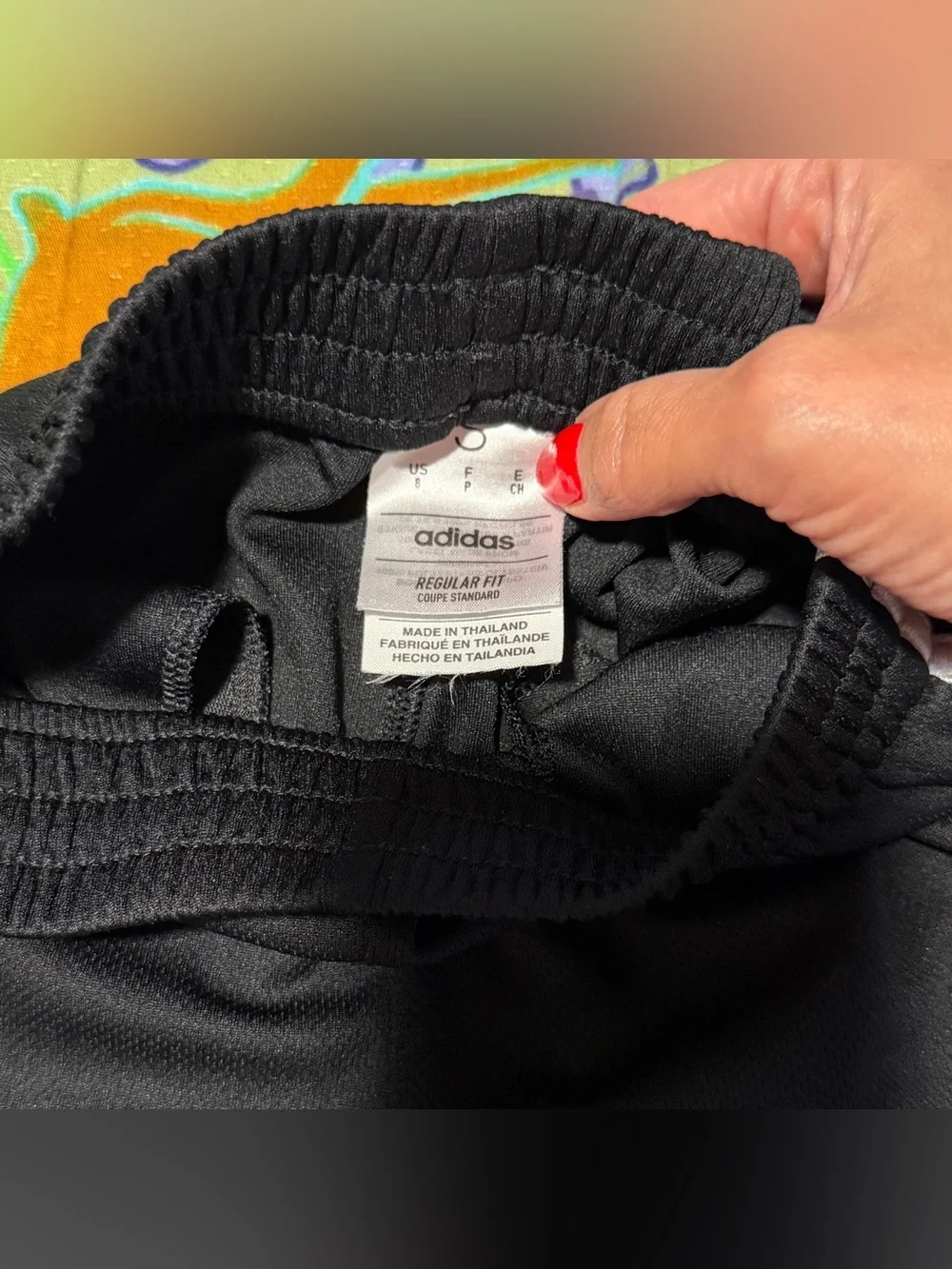 adidas Black Athletic Shorts with White Stripes - Kids